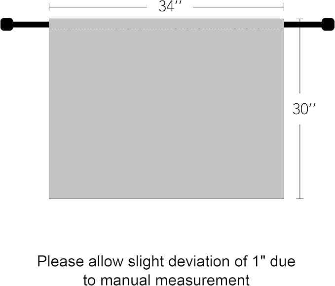 RYB HOME Blackout Short Cafe Curtains, Privacy Light Block Small Window Curtains - Image 8