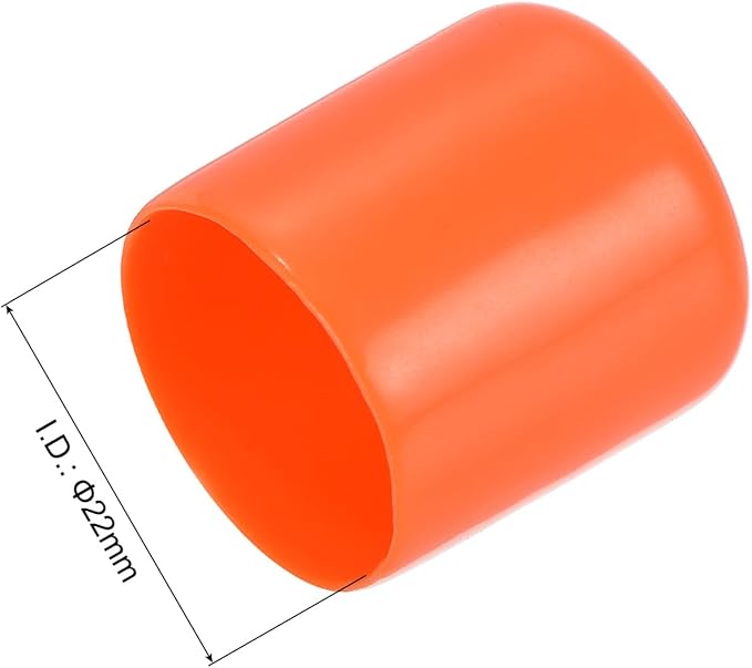 uxcell 20pcs Rubber End Caps 22mm ID Vinyl Round Tube Bolt Cap Cover Screw - Image 3