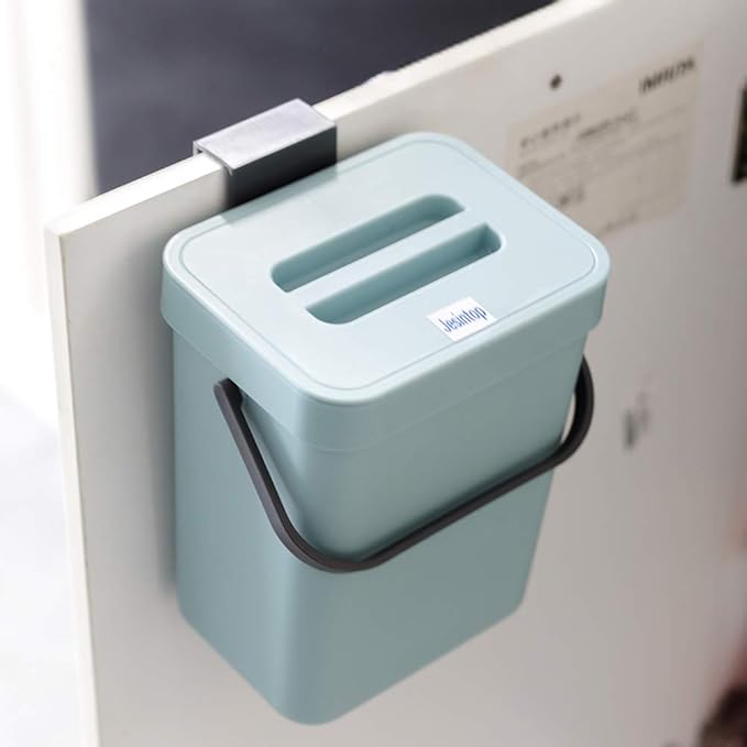 Kitchen Compost Bin Indoor for Counter Top, Hanging Small Trash Can - Image 3