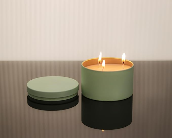 Aroparc Candle Tins 8oz with Lids, 24 Pack Seamless Bulk Candle Containers - Image 7