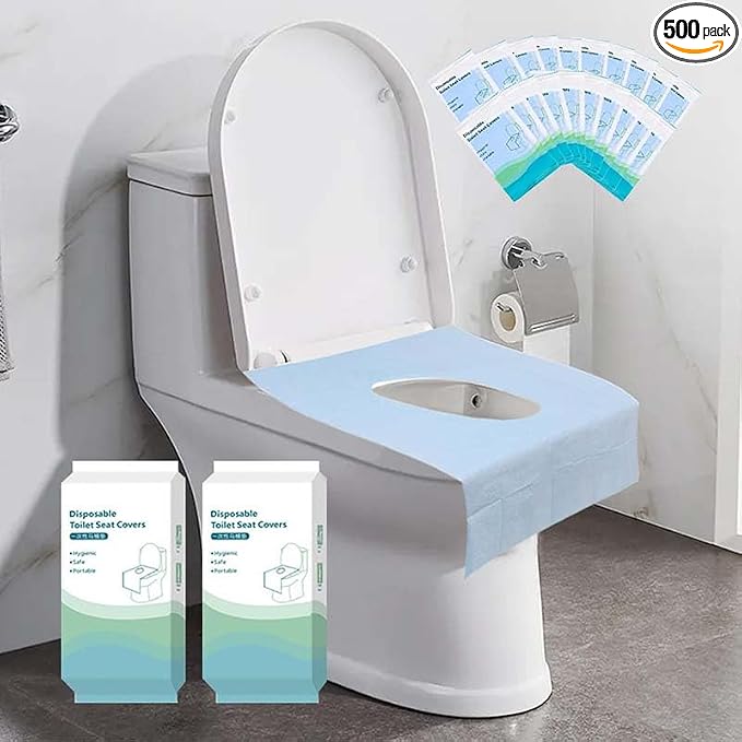 500-Pack XL Disposable Toilet Seat Covers, 16 × 24 inches Waterproof by NYVEER