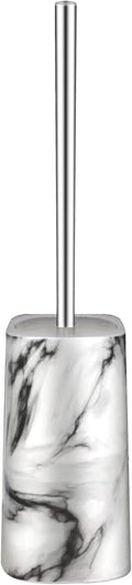 Marble Colored Toilet Brush and Holder Set, Stainless Steel Long Handle and by Unknown