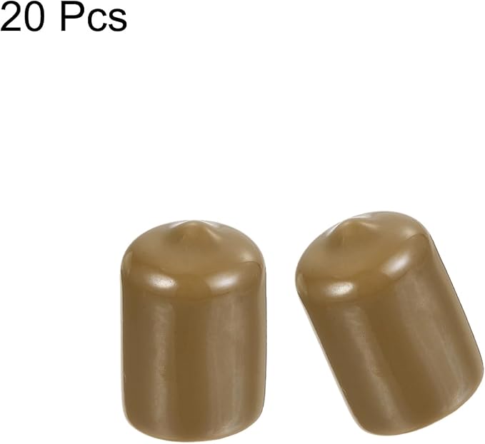 uxcell 20pcs Rubber End Caps 14mm ID Vinyl PVC Round Tube Bolt Cap Cover Screw - Image 2