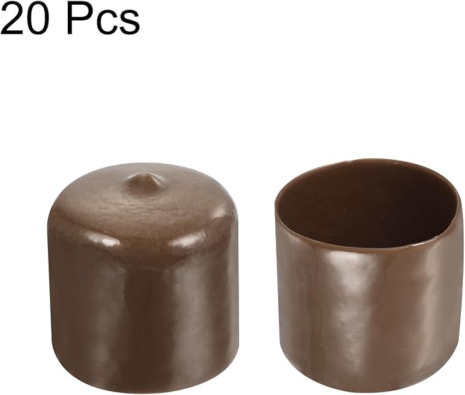 uxcell 20pcs Rubber End Caps 33mm ID Vinyl PVC Round Tube Bolt Cap Cover Screw - Image 2