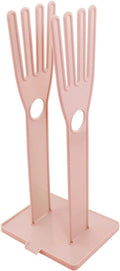 Pink Color Gloves Stand 15x12x34cm Kitchen Multifunctional Rubber Gloves Drain by Unknown