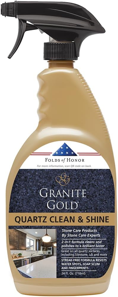 Granite Gold Quartz Clean & Shine Streak-Free Cleaner Deeps Cleans and Polishes by GraniteGold