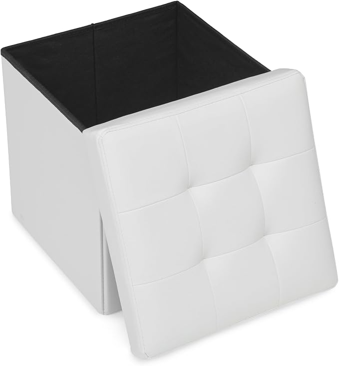 Athena Collection 15" Storage Ottoman Bench Folding Bench by AthenaCollectionFurniture