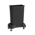 23 Gallon Black Slim Jim Trash Can by Krollen+Industrial