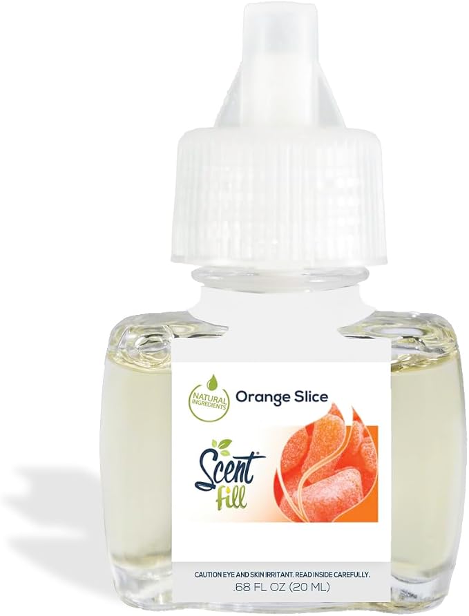 Scent Fill Orange Slice Plug in Air Freshener, 4 Scented Oil Refills - Image 4