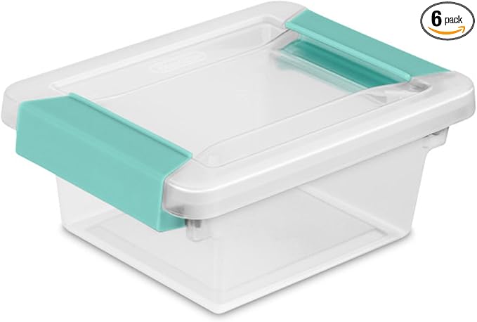 Sterilite 6-Pack Clip Box, Supplies and Office Items by Sterilite