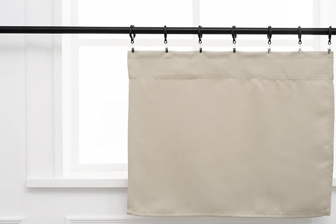 Pickluc Blackout Curtains 45 Inches Long 2 Panels, Room Darkening Tiers - Image 3