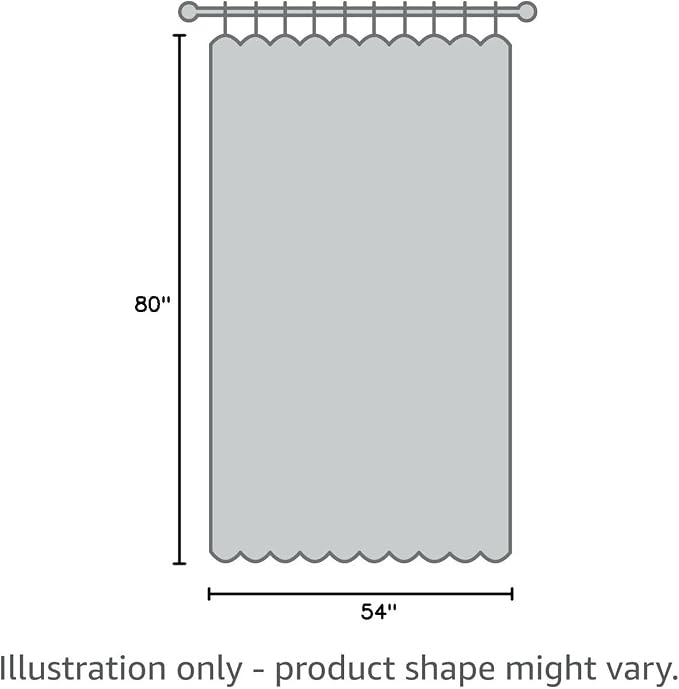 Tollpiz Sheer Door Curtains Closet Linen Textured Curtain Sheers Doorway Light - Image 10