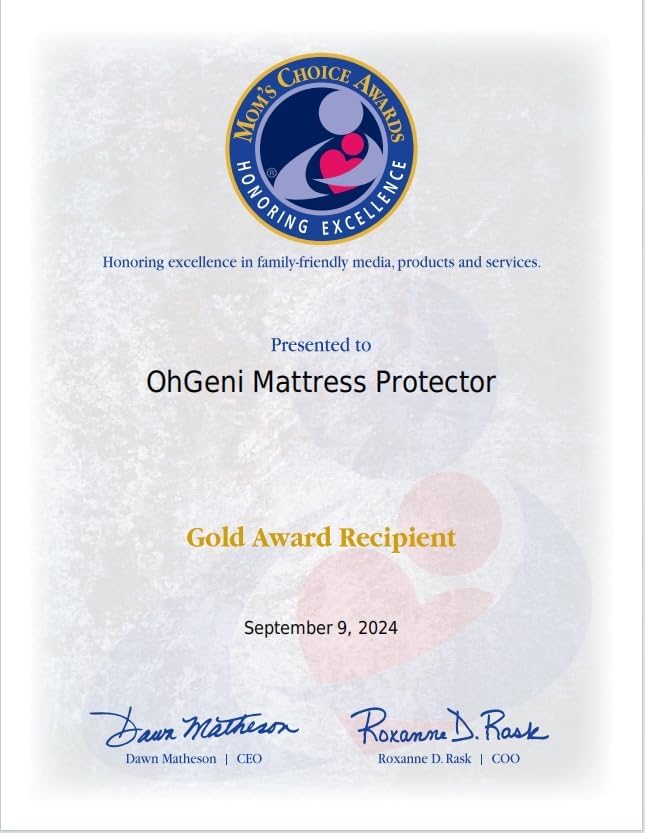 OhGeni 100% Waterproof Mattress Protector, King Size Mattress Pad, Fits 6"-20" - Image 10
