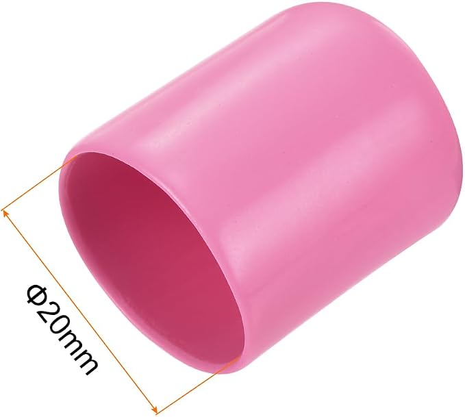 uxcell 20pcs Rubber End Caps 20mm ID Vinyl PVC Round Tube Bolt Cap Cover Screw - Image 3