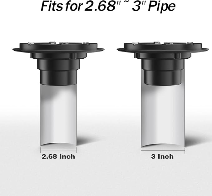 RANDOM 4 Inch Black Shower Drain Square - Image 3