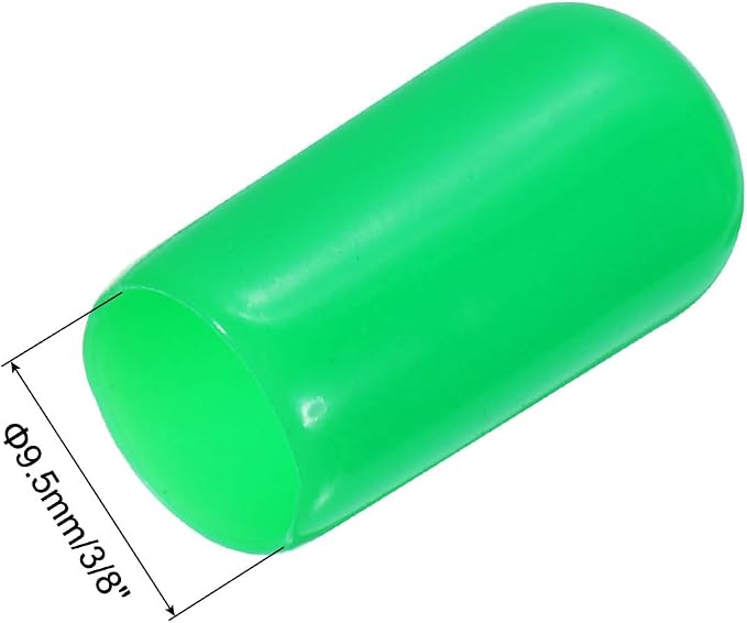 uxcell 20pcs Rubber End Caps 9.5mm ID Vinyl PVC Round Tube Bolt Cap Cover Screw - Image 3