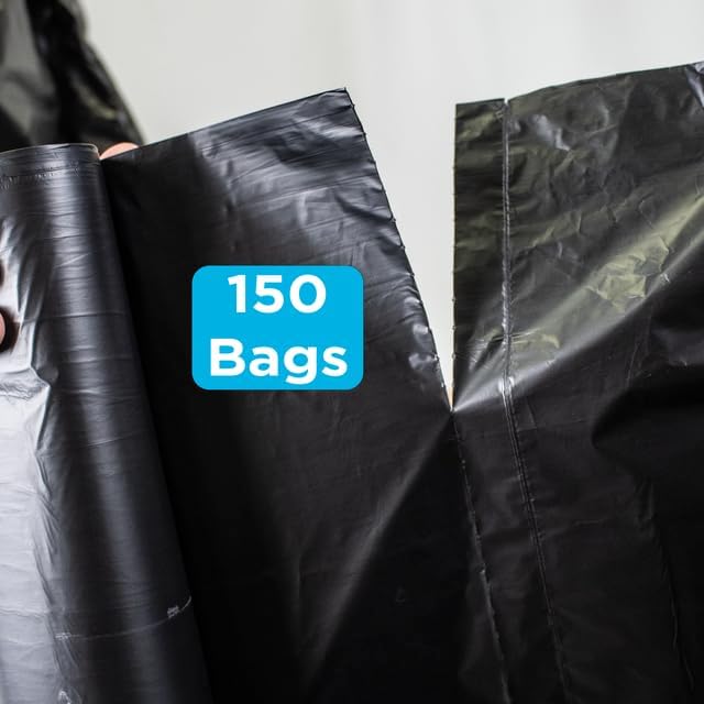 Large Black Trash Bags 55-60 Gallon Heavy Duty, High Density, 22 Micron - Image 4