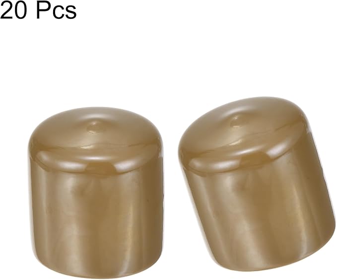 uxcell 20pcs Rubber End Caps 39mm ID Vinyl PVC Round Tube Bolt Cap Cover Screw - Image 2