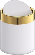 Mini Trash Can with Lid, Metal Small Tiny Mini Trash Bin Can, Mini Countertop by JILLICK