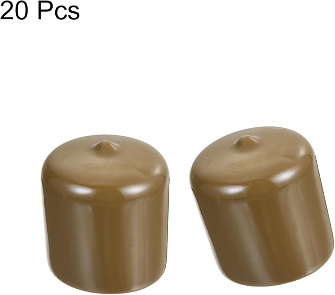 uxcell 20pcs Rubber End Caps 33mm ID Vinyl PVC Round Tube Bolt Cap Cover Screw - Image 2