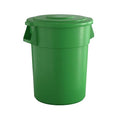 55 Gallon Green Round Commercial Trash Can by Krollen+Industrial