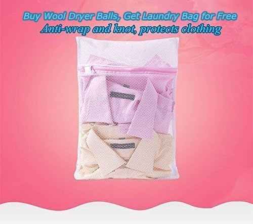 Wool Dryer Balls by FHQSX 6-Pack, XL Premium Reusable Natural Fabric Softener - Image 6
