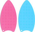 HARFINGTON 2pcs Silicone Iron Rest Pad, Fuchsia/Blue by HARFINGTON