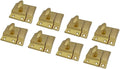 QCAA Oval Turn Cabinet Latch, for Cupboard & Other Furniture, Brass Plated by QCAAHardware