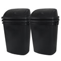 Yuright 40 L / 10 Gallon Swing Lid Trash Bins, 4 Pack Large Plastic Garbage Cans by Yuright