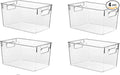 Clear Pantry Organizer Bins, Plastic Organizers & Storage Containers, Cabinet by KJIXYUNG