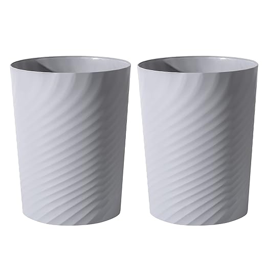 UUJOLY Plastic Small Trash Can Wastebasket, Garbage Container Basket by UUJOLY