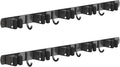 2 Pack Mop and Broom Holder Wall Mount, Non-slip Broom Hanger Wall Mount by CUXIXA