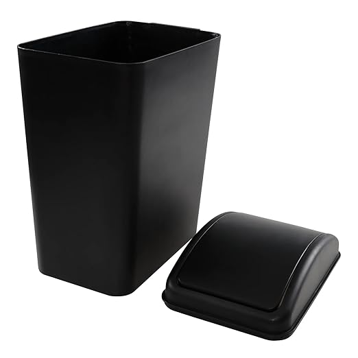 4.5 Gallon Swing Top Trash Bin, Plastic Garbage Can - Image 2