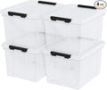 4-Pack Plastic Storage Bins by Afromy