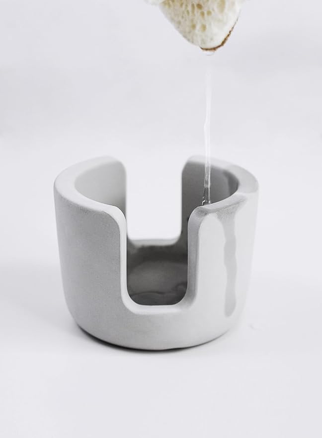 Diatomite Sponge Holder, Quick Dry Stone Sponge Stand - Image 3