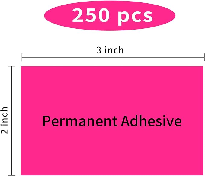 STARLIBOO Neon Colored Labels Stickers 3 x 2 Inch, Rectangle Moving Labels - Image 2