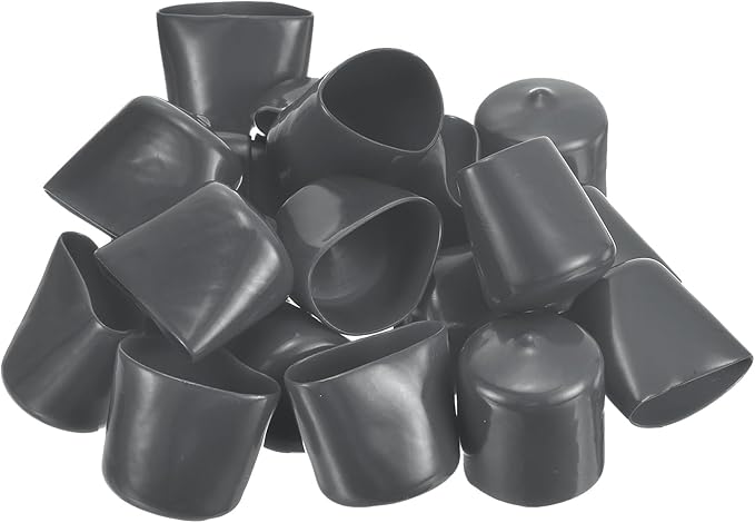 uxcell 20pcs Rubber End Caps 28mm ID Vinyl Round Tube Bolt Cap Cover Thread - Image 4