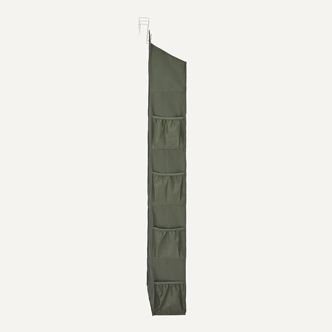 Amazon Basics 5 Tier Over the Door Organizer, 6.4 x 54.5 x 14.9 in, Dark Grey - Image 4