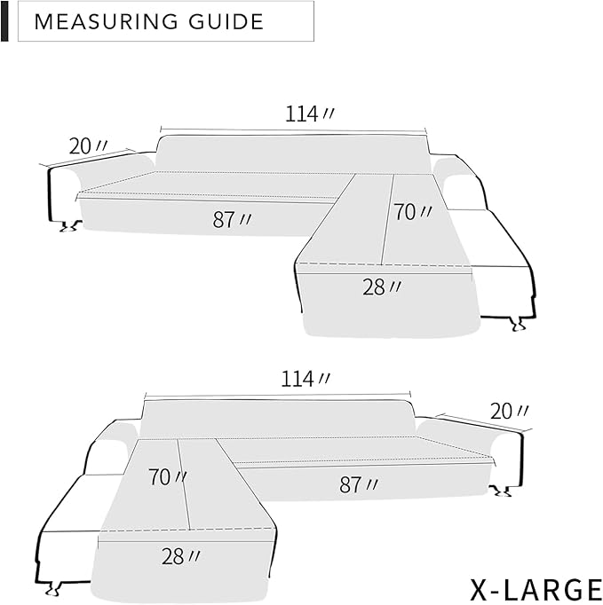 Easy-Going Sofa Slipcover L Shape Sofa Cover Sectional Couch Cover Furniture - Image 6