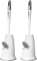2 Pack Toilet Bowl Brush with Holder by Ryhiac