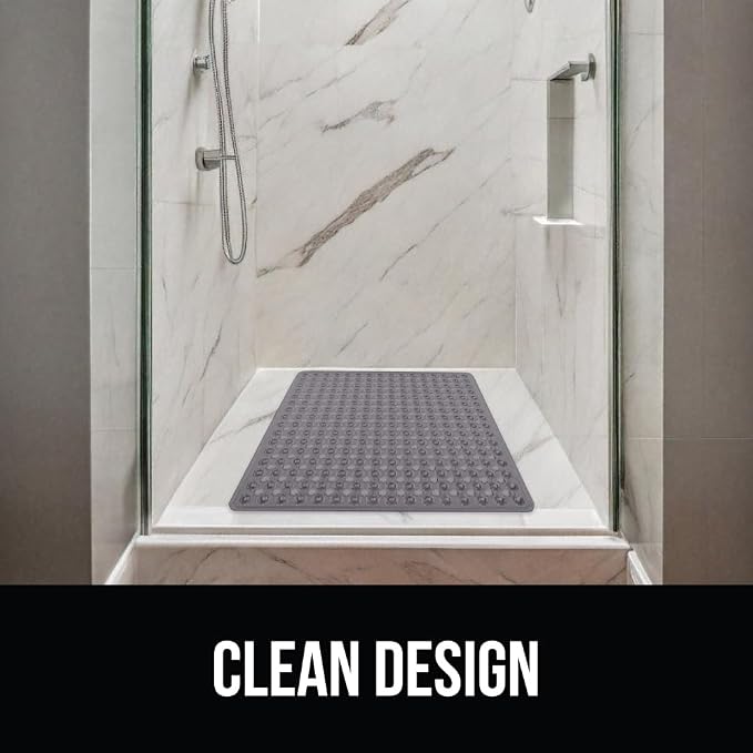 GORILLA GRIP Patented Square Shower Stall Mat, Small Bathtub Floor Mats - Image 8