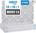 Aerostar 12x16x1 Air Filter MERV 13 by AirFiltersDelivered