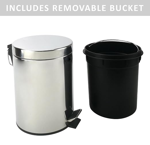 Stainless Steel Small Trash Can - Image 3