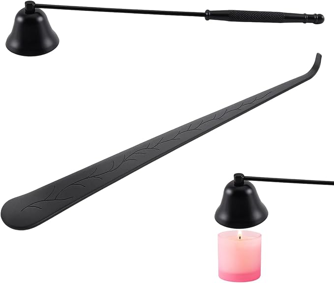 2-Piece Candle Snuffer with Wick Dipper, Candle Snuffer, Brass Candle Snuffer by Unknown