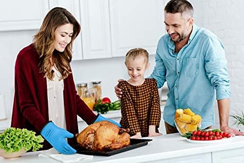KITCHEN PERFECTION XL Silicone Smoker Oven Gloves-Extreme HeatResistant - Image 5