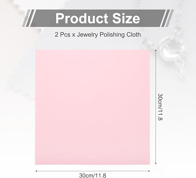 MECCANIXITY Jewelry Polishing Cloth 11.8x11.8 Inch Silver Polish Cleaning - Image 2
