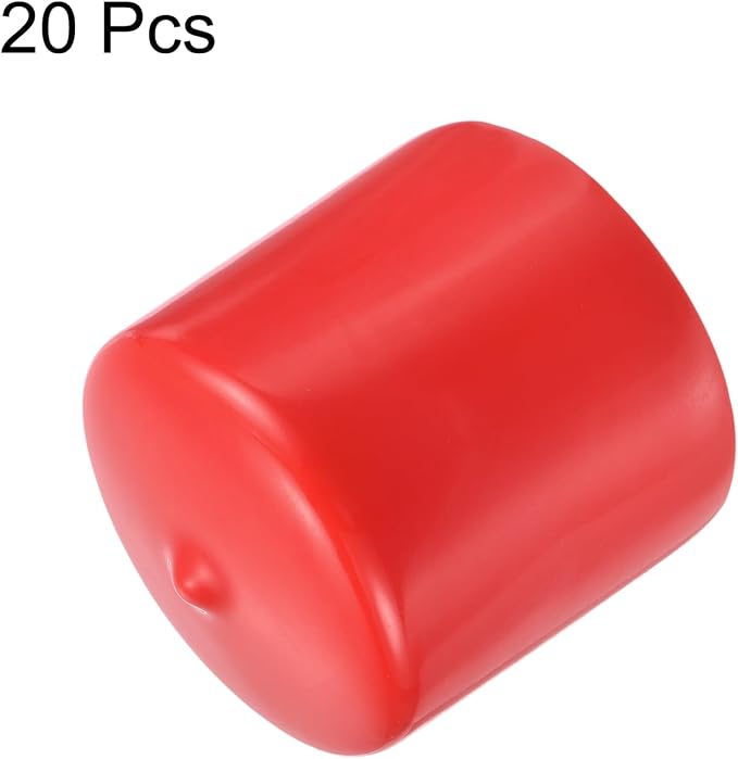 uxcell 20pcs Rubber End Caps 42mm ID Vinyl Round Tube Bolt Cap Cover Thread - Image 2