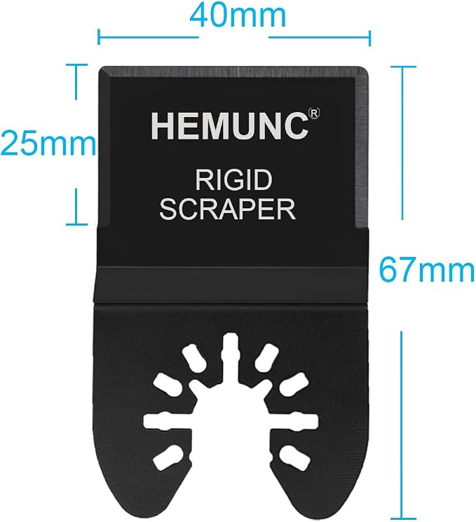6 Oscillating Tool Scraper Blades Flexible Rigid Scraper Blade, - Image 3