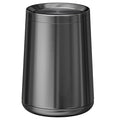 10 L/2.6Gallen, Swing Lid Trash Can, Brushed Stainless Steel Garbage Can by LEASYLIFE