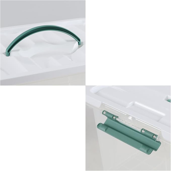 6-Pack Clear Latch Storage Box, 14 L Plastic Storage Bin - Image 3